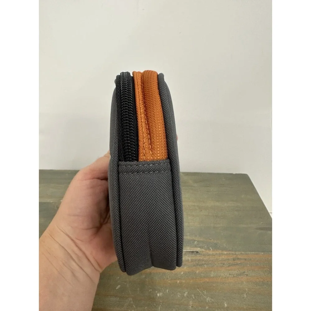 Callaway Golf Range Finder Case Soft Pouch Gray Orange Zippered Logo Excellent